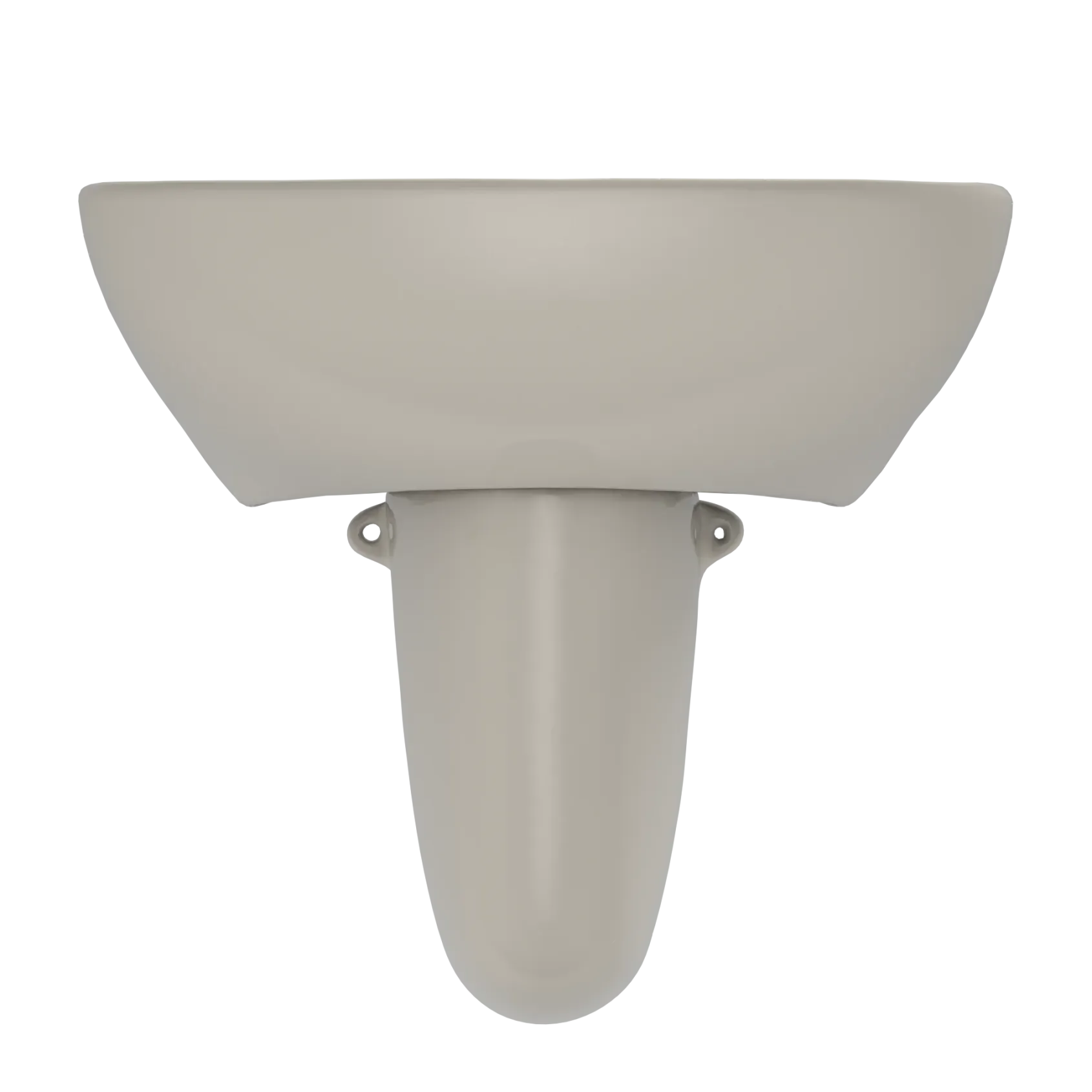 TOTO Supreme Oval Wall-Mount Bathroom Sink with CeFiONtect and Shroud for Single Hole Faucets, Bone, Vitreous China, LHT241G#03