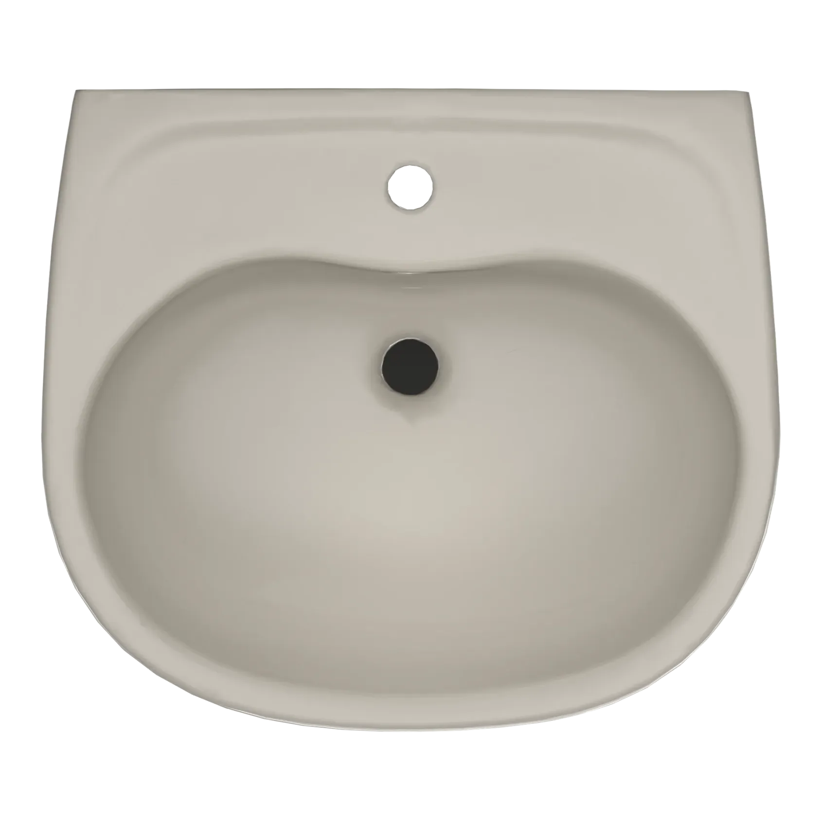 TOTO Supreme Oval Wall-Mount Bathroom Sink with CeFiONtect and Shroud for Single Hole Faucets, Bone, Vitreous China, LHT241G#03