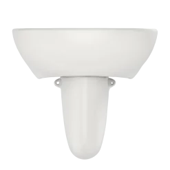 TOTO Supreme Oval Wall-Mount Bathroom Sink with CEFIONTECT and Shroud for 8 Inch Center Faucets, Colonial White, Vitreous China, LHT241.8G#11