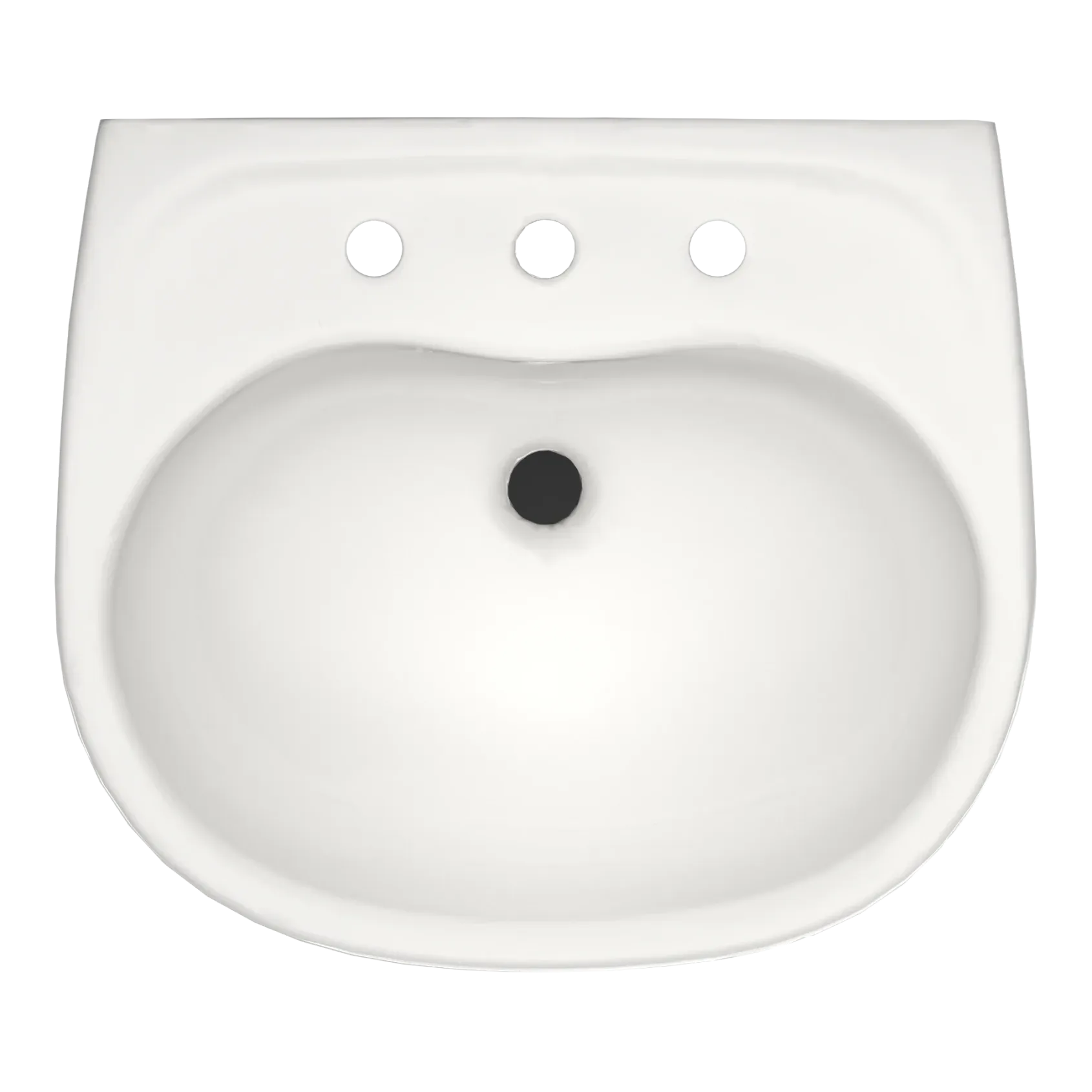 TOTO Supreme Oval Wall-Mount Bathroom Sink with CEFIONTECT and Shroud for 8 Inch Center Faucets, Colonial White, Vitreous China, LHT241.8G#11