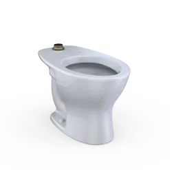TOTO TORNADO FLUSH Commercial Flushometer Floor-Mounted Universal Height Toilet with CEFIONTECT, ADA Compliant, Elongated, Cotton White, Vitreous China, CT725CUFG#01