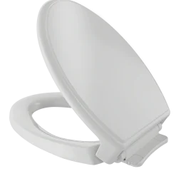 TOTO Traditional SoftClose Non Slamming, Slow Close Elongated Toilet Seat and Lid, Colonial White, Plastic, SS154#11