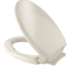 TOTO Traditional SoftClose Non Slamming, Slow Close Elongated Toilet Seat and Lid, Bone, Plastic, SS154#03