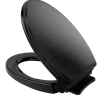 TOTO Traditional SoftClose Non Slamming, Slow Close Elongated Toilet Seat and Lid, Ebony, Plastic, SS154#51