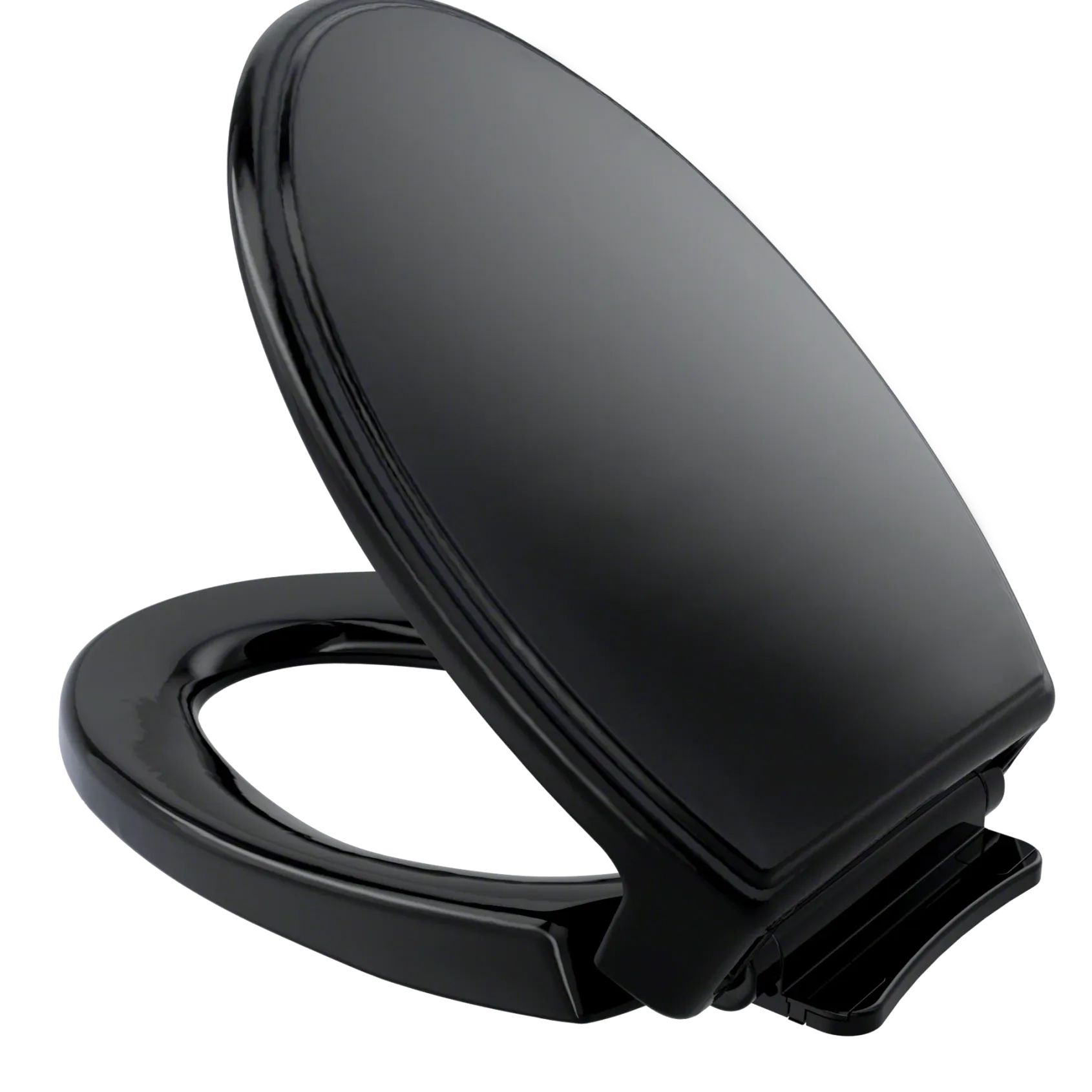 TOTO Traditional SoftClose Non Slamming, Slow Close Elongated Toilet Seat and Lid, Ebony, Plastic, SS154#51