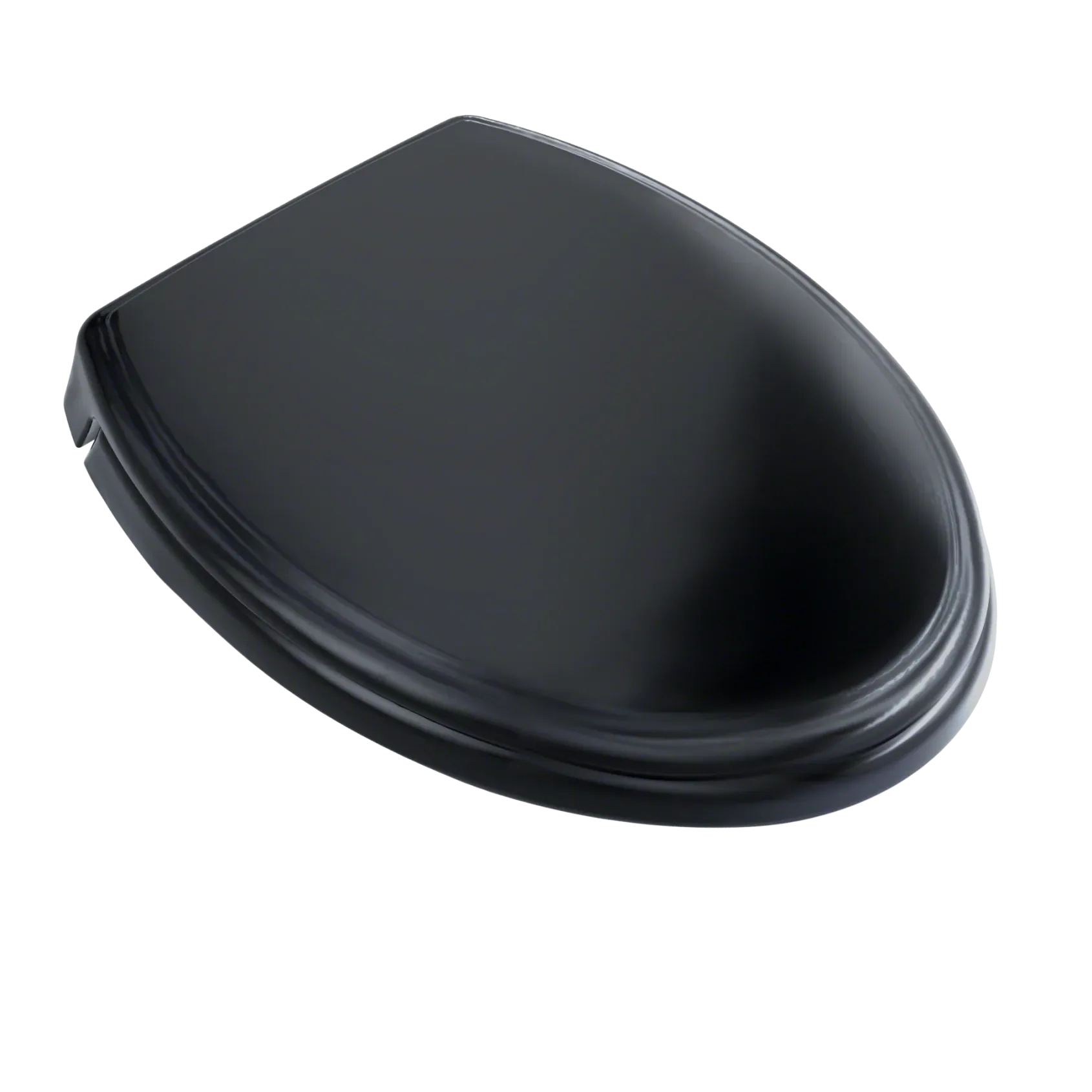 TOTO Traditional SoftClose Non Slamming, Slow Close Elongated Toilet Seat and Lid, Ebony, Plastic, SS154#51