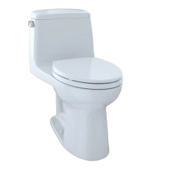 TOTO UltraMax One-Piece Elongated 1.6 GPF Toilet with CEFIONTECT, Cotton White, Vitreous China, MS854114SG#01