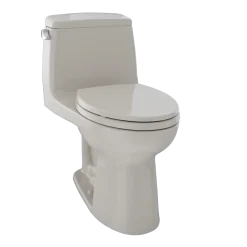 TOTO UltraMax One-Piece Elongated 1.6 GPF ADA Compliant Toilet, Bone, Vitreous China, MS854114SL#03
