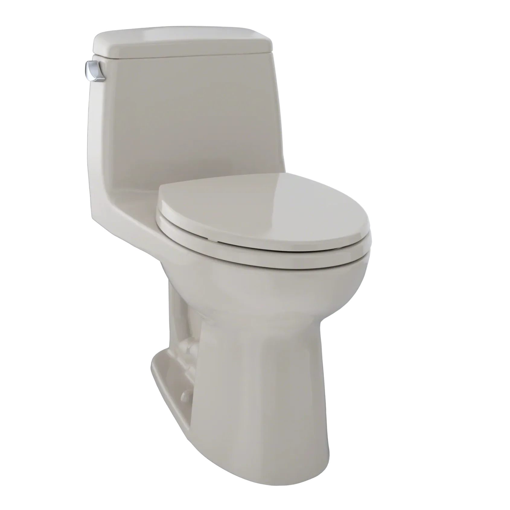 TOTO UltraMax One-Piece Elongated 1.6 GPF ADA Compliant Toilet, Bone, Vitreous China, MS854114SL#03