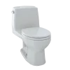 TOTO UltraMax One-Piece Round Bowl 1.6 GPF Toilet, Colonial White, Vitreous China, MS853113S#11
