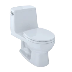 TOTO UltraMax One-Piece Round Bowl 1.6 GPF Toilet, Cotton White, Vitreous China, MS853113S#01
