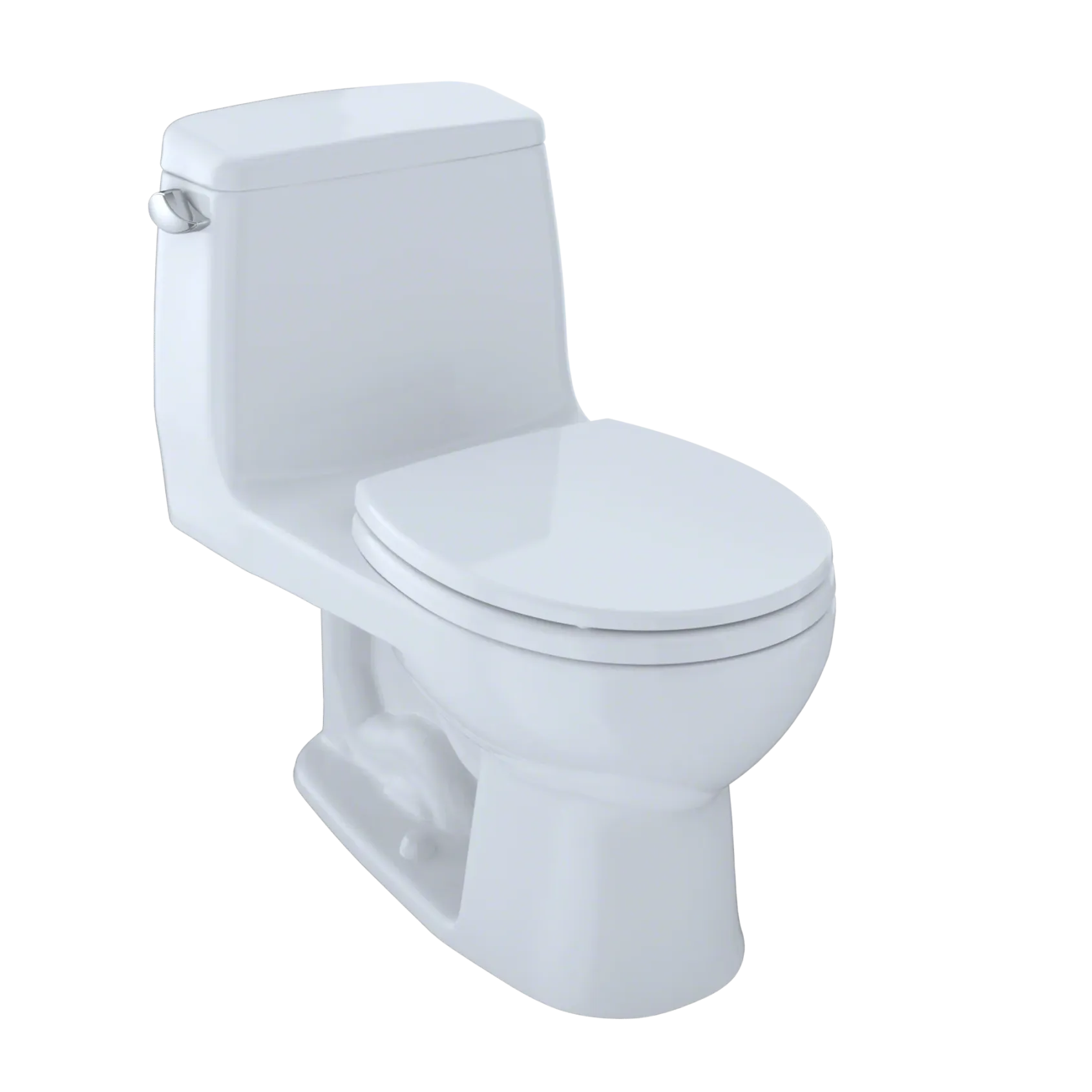 TOTO UltraMax One-Piece Round Bowl 1.6 GPF Toilet, Cotton White, Vitreous China, MS853113S#01
