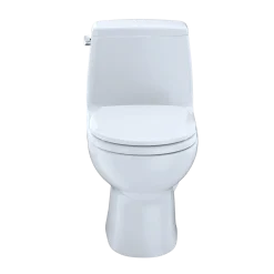 TOTO UltraMax One-Piece Round Bowl 1.6 GPF Toilet, Cotton White, Vitreous China, MS853113S#01