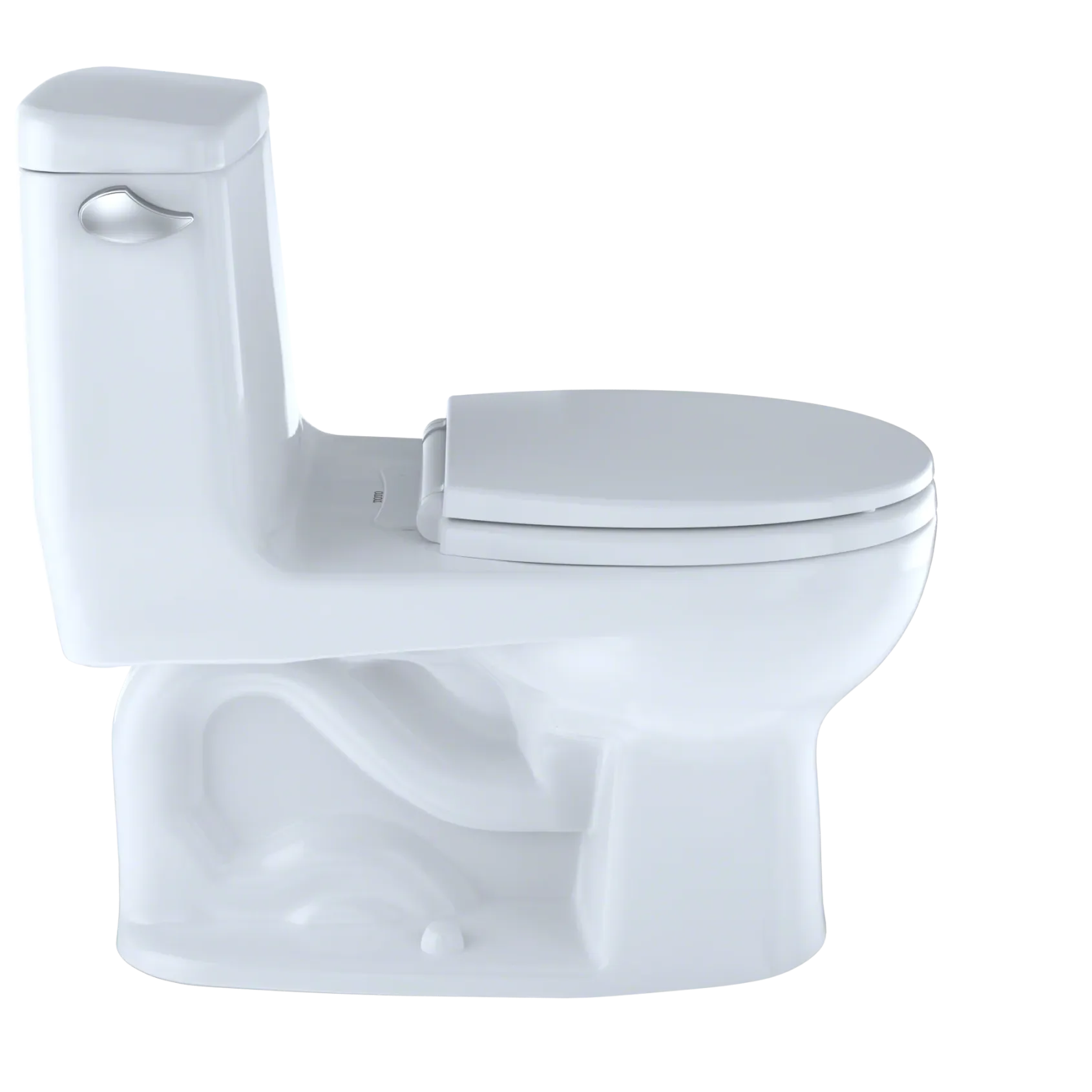 TOTO UltraMax One-Piece Round Bowl 1.6 GPF Toilet, Cotton White, Vitreous China, MS853113S#01