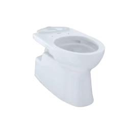 TOTO Vespin II Universal Height Elongated Skirted Toilet Bowl with CEFIONTECT, Cotton White, Vitreous China, CT474CUFG#01