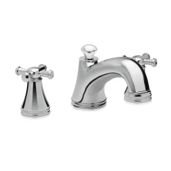 TOTO Vivian Two Cross Handle Deck-Mount Roman Tub Filler Trim, Polished Chrome, Brass, TB220DD#CP