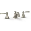 TOTO Vivian Two Handle Widespread 1.2 GPM Bathroom Sink Faucet, Brushed Nickel, Brass, TL220DD112#BN