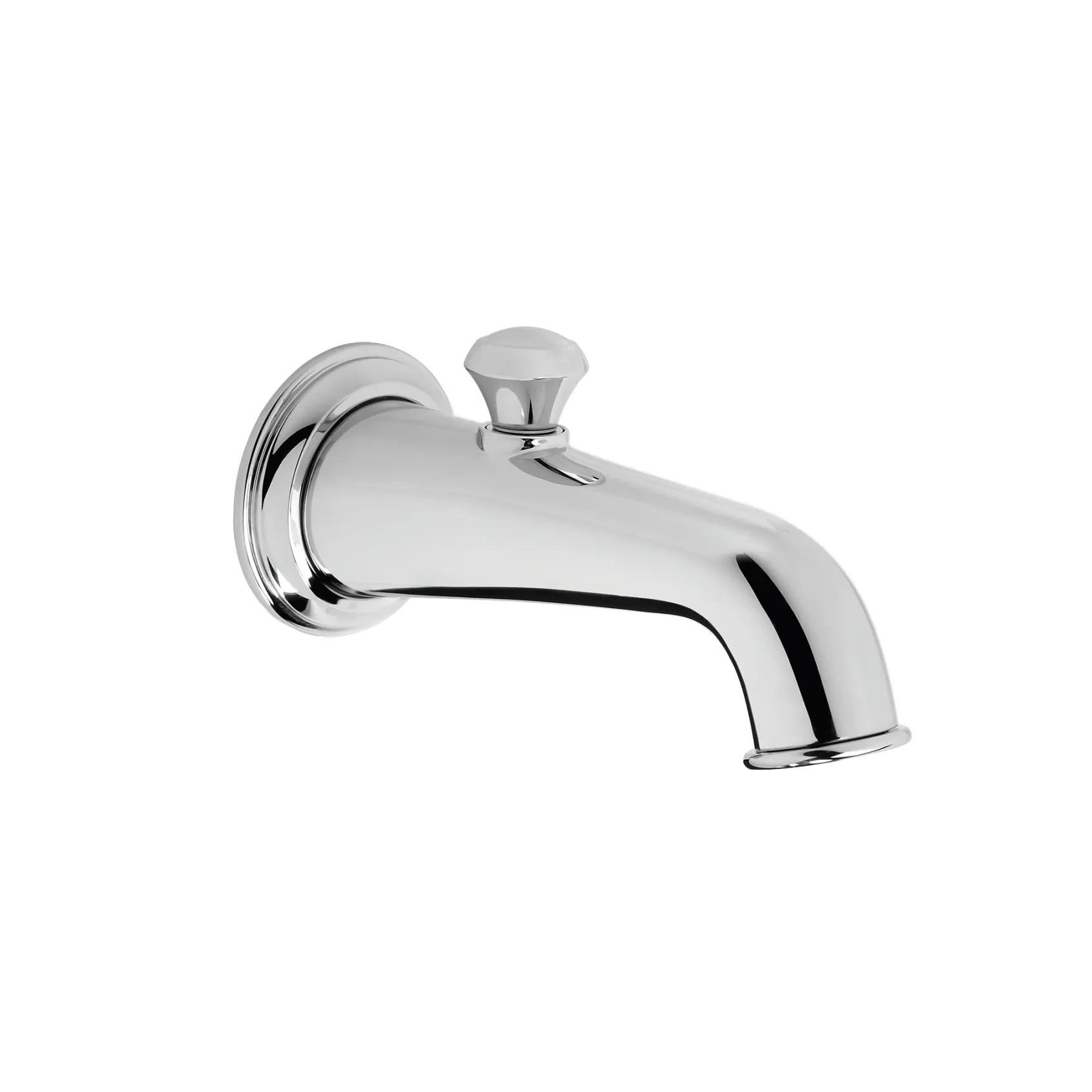 TOTO Vivian Wall Tub Spout with Diverter, Polished Chrome, Brass, TS220EV#CP