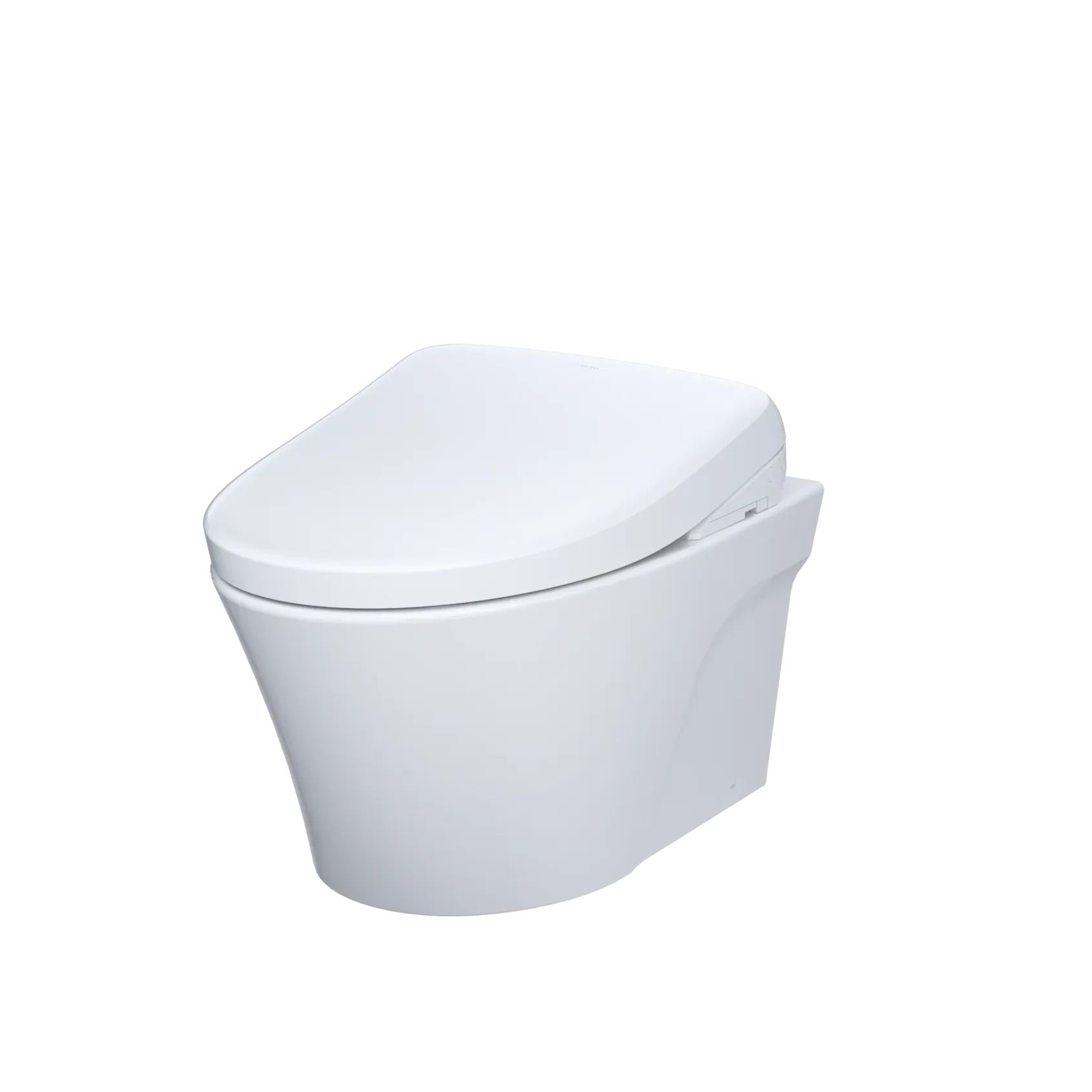 TOTO WASHLET+ AP Wall-Hung Elongated Toilet with S7 Contemporary Bidet Seat and DuoFit In-Wall 0.9 and 1.28 GPF Dual-Flush Tank System, Matte Silver, Vitreous China|Plastic, CWT4264726CMFG#MS