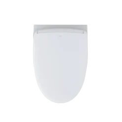 TOTO WASHLET+ AP Wall-Hung Elongated Toilet with S7A Contemporary Bidet Seat and DuoFit In-Wall 0.9 and 1.28 GPF Auto Dual-Flush Tank System, Matte Silver, Vitreous China|Plastic, CWT4264736CMFGA#MS
