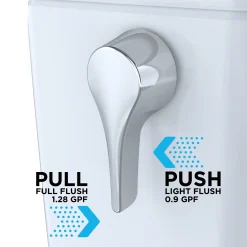 TOTO WASHLET+ Aquia IV Arc Two-Piece Elongated Dual Flush 1.28 and 0.9 GPF Toilet with S7 Contemporary Bidet Seat, Cotton White, Vitreous China|Plastic, MW4484726CEMFGN#01