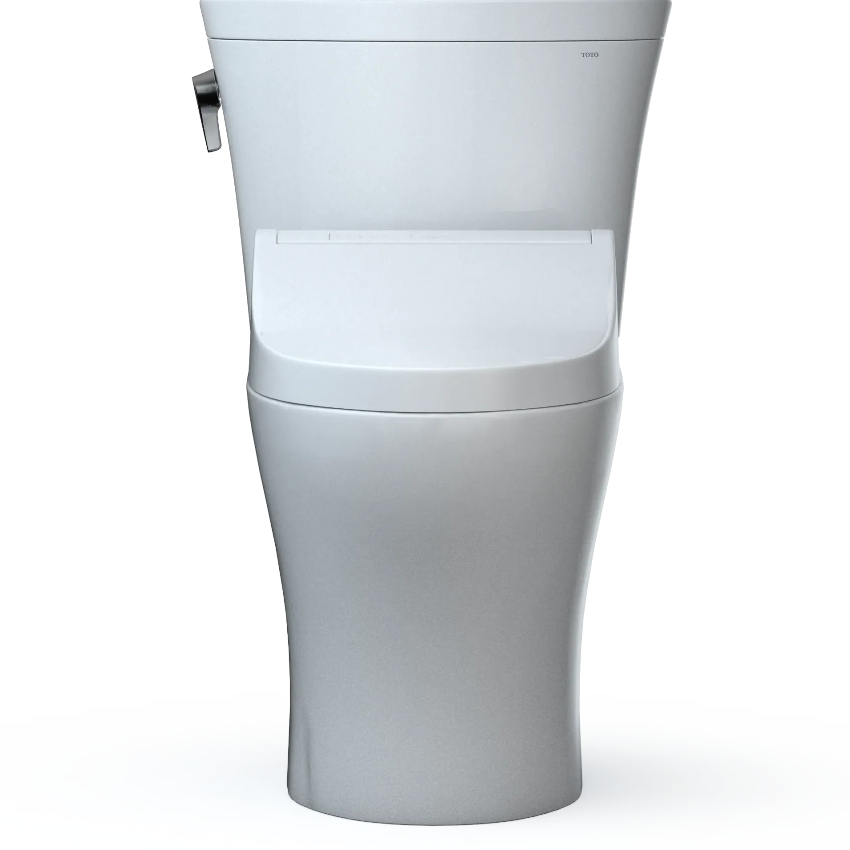 TOTO WASHLET+ Aquia IV Arc Two-Piece Elongated Dual Flush 1.28 and 0.9 GPF Toilet with C5 Bidet Seat, Cotton White, Vitreous China|Plastic, MW4483084CEMFGN#01