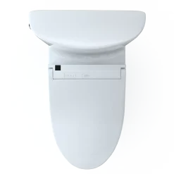 TOTO WASHLET+ Aquia IV Arc Two-Piece Elongated Dual Flush 1.28 and 0.9 GPF Toilet with C5 Bidet Seat, Cotton White, Vitreous China|Plastic, MW4483084CEMFGN#01