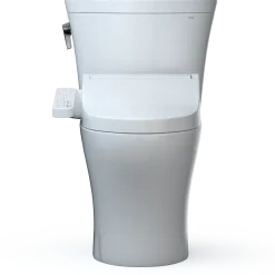 TOTO WASHLET+ Aquia IV Arc Two-Piece Elongated Dual Flush 1.28 and 0.9 GPF Toilet with C2 Bidet Seat, Cotton White, Vitreous China|Plastic, MW4483074CEMFGN#01