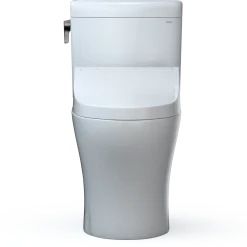 TOTO WASHLET+ Aquia IV Cube Two-Piece Elongated Dual Flush 1.28 and 0.9 GPF Toilet with C5 Bidet Seat, Cotton White, Vitreous China|Plastic, MW4363084CEMFGN#01