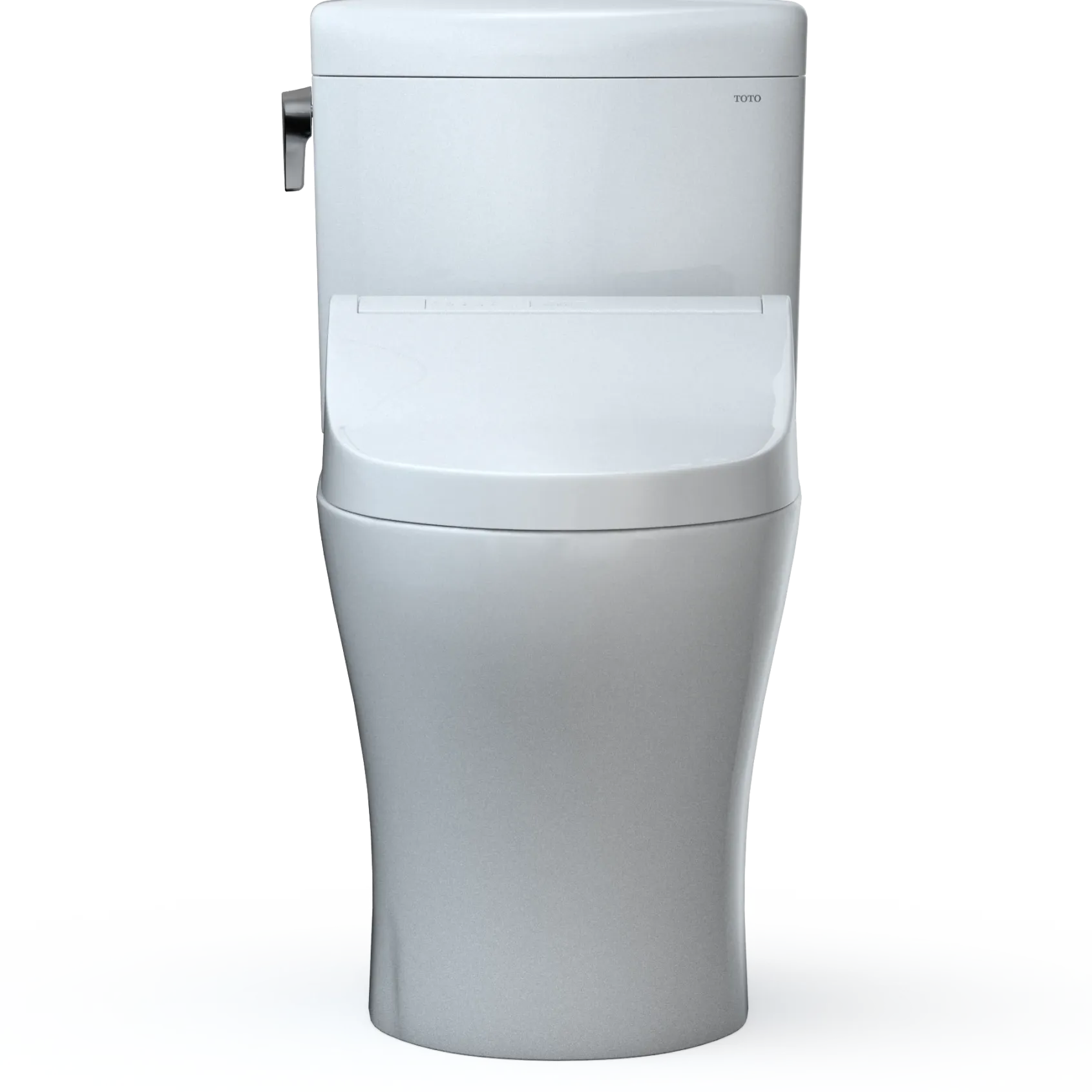 TOTO WASHLET+ Aquia IV Cube Two-Piece Elongated Dual Flush 1.28 and 0.9 GPF Toilet with C5 Bidet Seat, Cotton White, Vitreous China|Plastic, MW4363084CEMFGN#01