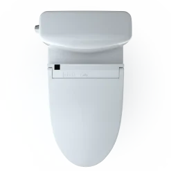 TOTO WASHLET+ Aquia IV Cube Two-Piece Elongated Dual Flush 1.28 and 0.9 GPF Toilet with C5 Bidet Seat, Cotton White, Vitreous China|Plastic, MW4363084CEMFGN#01