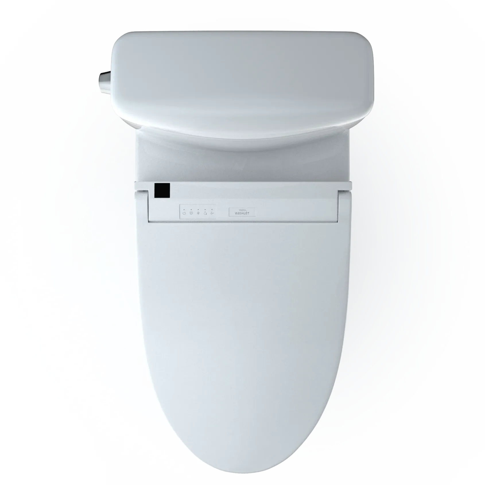 TOTO WASHLET+ Aquia IV Cube Two-Piece Elongated Dual Flush 1.28 and 0.9 GPF Toilet with C5 Bidet Seat, Cotton White, Vitreous China|Plastic, MW4363084CEMFGN#01