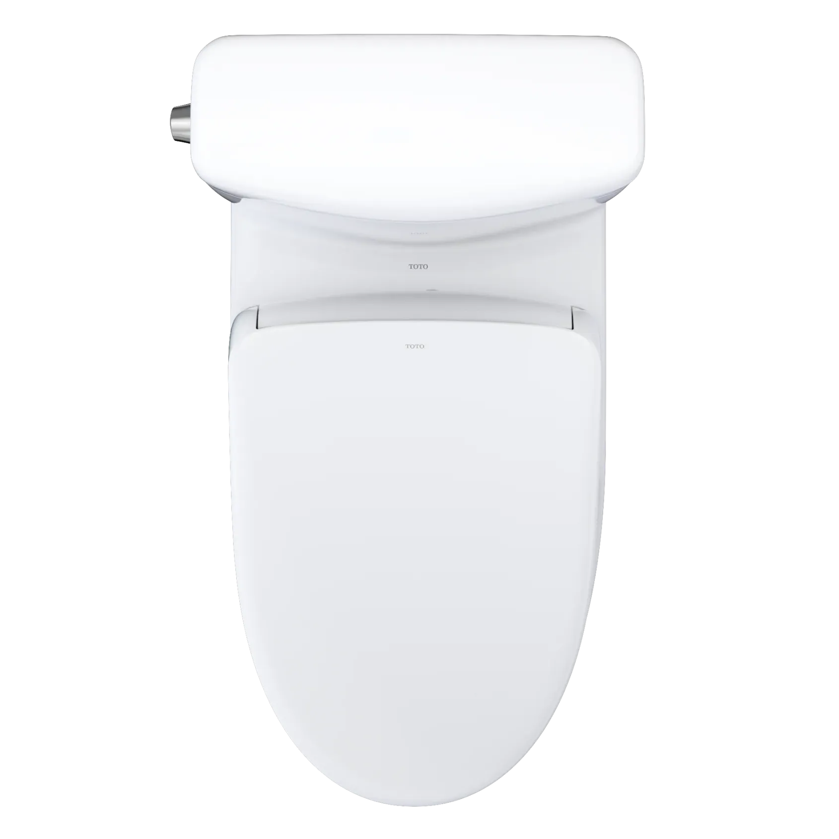 TOTO WASHLET+ Aquia IV Cube Two-Piece Elongated Dual Flush 1.28 and 0.9 GPF Toilet with S7A Contemporary Bidet Seat, Cotton White, Vitreous China|Plastic, MW4364736CEMFGN#01