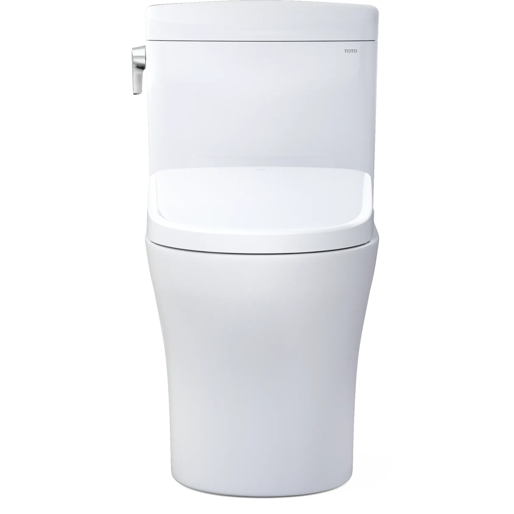 TOTO WASHLET+ Aquia IV Cube Two-Piece Elongated Dual Flush 1.28 and 0.9 GPF Toilet with S7 Contemporary Bidet Seat, Cotton White, Vitreous China|Plastic, MW4364726CEMFGN#01