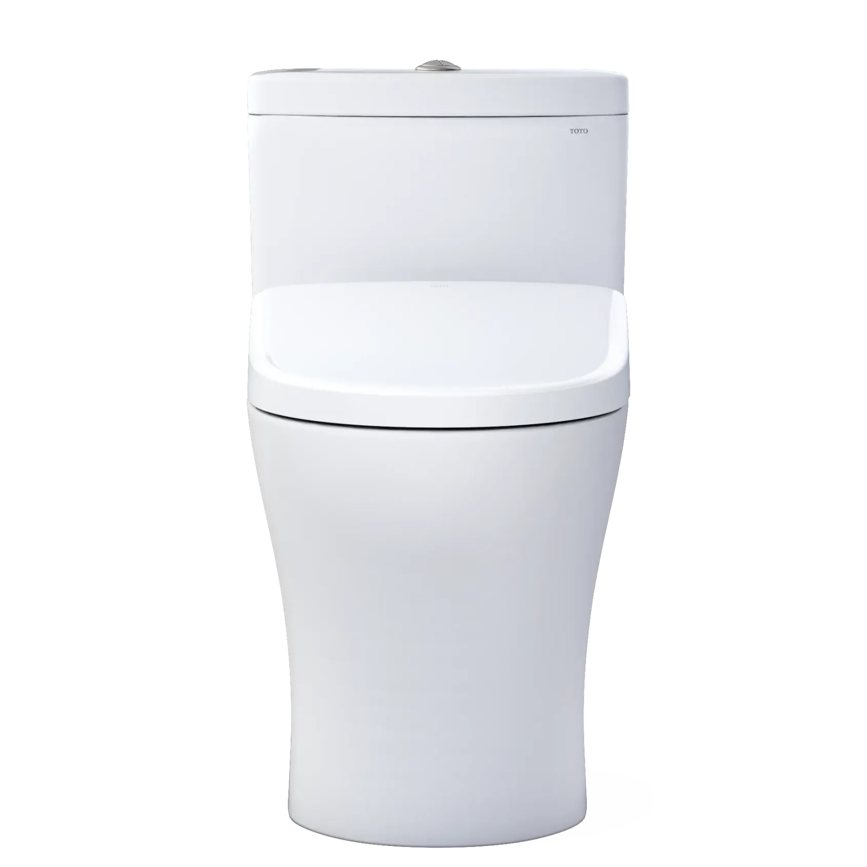 TOTO WASHLET+ Aquia IV One-Piece Elongated Dual Flush 1.28 and 0.9 GPF Toilet with Auto Flush S7 Contemporary Bidet Seat, Cotton White, Vitreous China|Plastic, MW6464726CEMFGNA#01