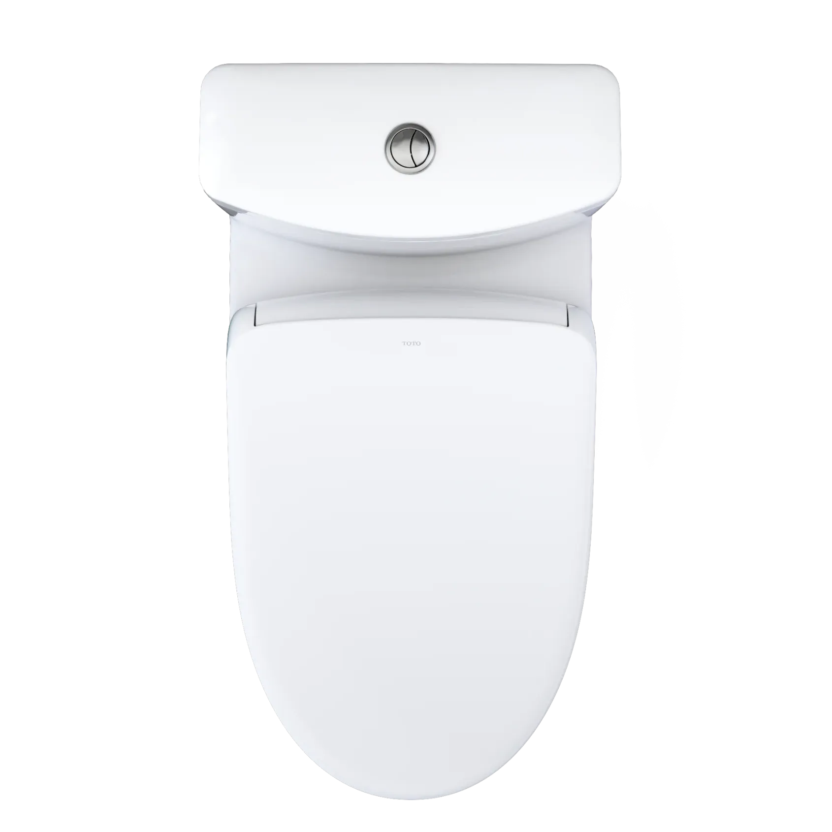 TOTO WASHLET+ Aquia IV One-Piece Elongated Dual Flush 1.28 and 0.9 GPF Toilet with Auto Flush S7A Contemporary Bidet Seat, Cotton White, Vitreous China|Plastic, MW6464736CEMFGNA#01