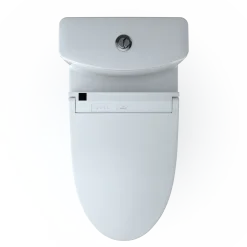 TOTO WASHLET+ Aquia IV Two-Piece Elongated Universal Height Dual Flush 1.28 and 0.9 GPF Toilet and WASHLET C5 Bidet Seat, Cotton White, Vitreous China|Plastic, MW4463084CEMFGN#01