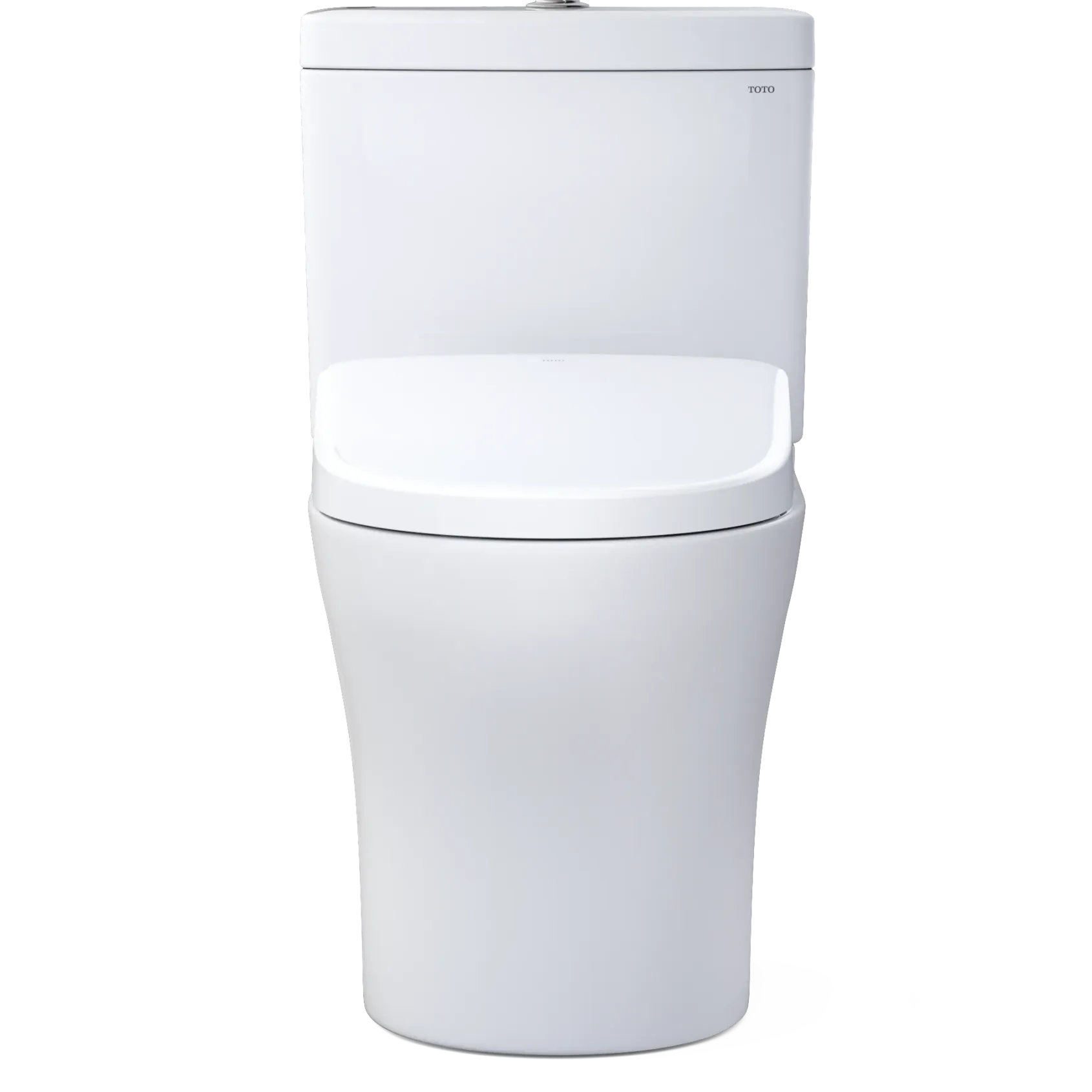 TOTO WASHLET+ Aquia IV Two-Piece Elongated Dual Flush 1.28 and 0.9 GPF Toilet with S7A Contemporary Bidet Seat, Cotton White, Vitreous China|Plastic, MW4464736CEMFGN#01