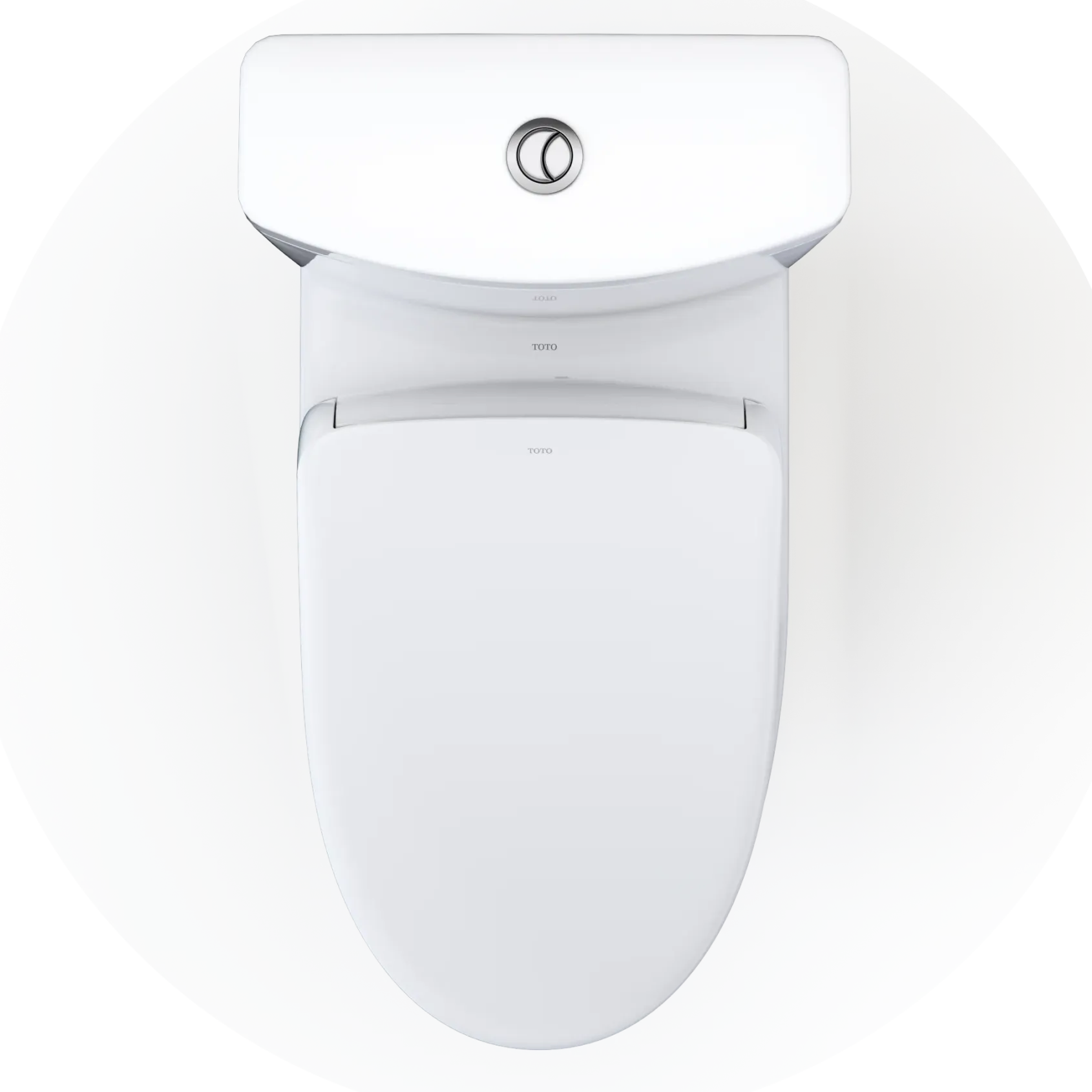 TOTO WASHLET+ Aquia IV Two-Piece Elongated Dual Flush 1.28 and 0.9 GPF Toilet with S7A Contemporary Bidet Seat, Cotton White, Vitreous China|Plastic, MW4464736CEMFGN#01