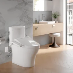 TOTO WASHLET C2 Electronic Bidet Toilet Seat with PREMIST and EWATER+ Wand Cleaning, Elongated, Sedona Beige, Plastic, SW3074#12