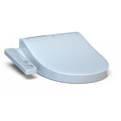 TOTO WASHLET C2 Electronic Bidet Toilet Seat with PREMIST and EWATER+ Wand Cleaning, Round, Cotton White, Plastic, SW3073#01