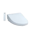 TOTO WASHLET C5 Electronic Bidet Toilet Seat with PREMIST and EWATER+ Wand Cleaning, Elongated, Cotton White, Plastic, SW3084#01