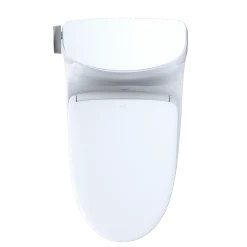 TOTO WASHLET+ Carlyle II 1G One-Piece Elongated 1.0 GPF Toilet with Auto Flush WASHLET+ S7 Contemporary Bidet Seat, Cotton White, Vitreous China|Plastic, MW6144726CUFGA#01