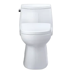 TOTO WASHLET+ Carlyle II One-Piece Elongated 1.28 GPF Toilet with Auto Flush WASHLET+ S7 Contemporary Bidet Seat, Cotton White, Vitreous China|Plastic, MW6144726CEFGA#01