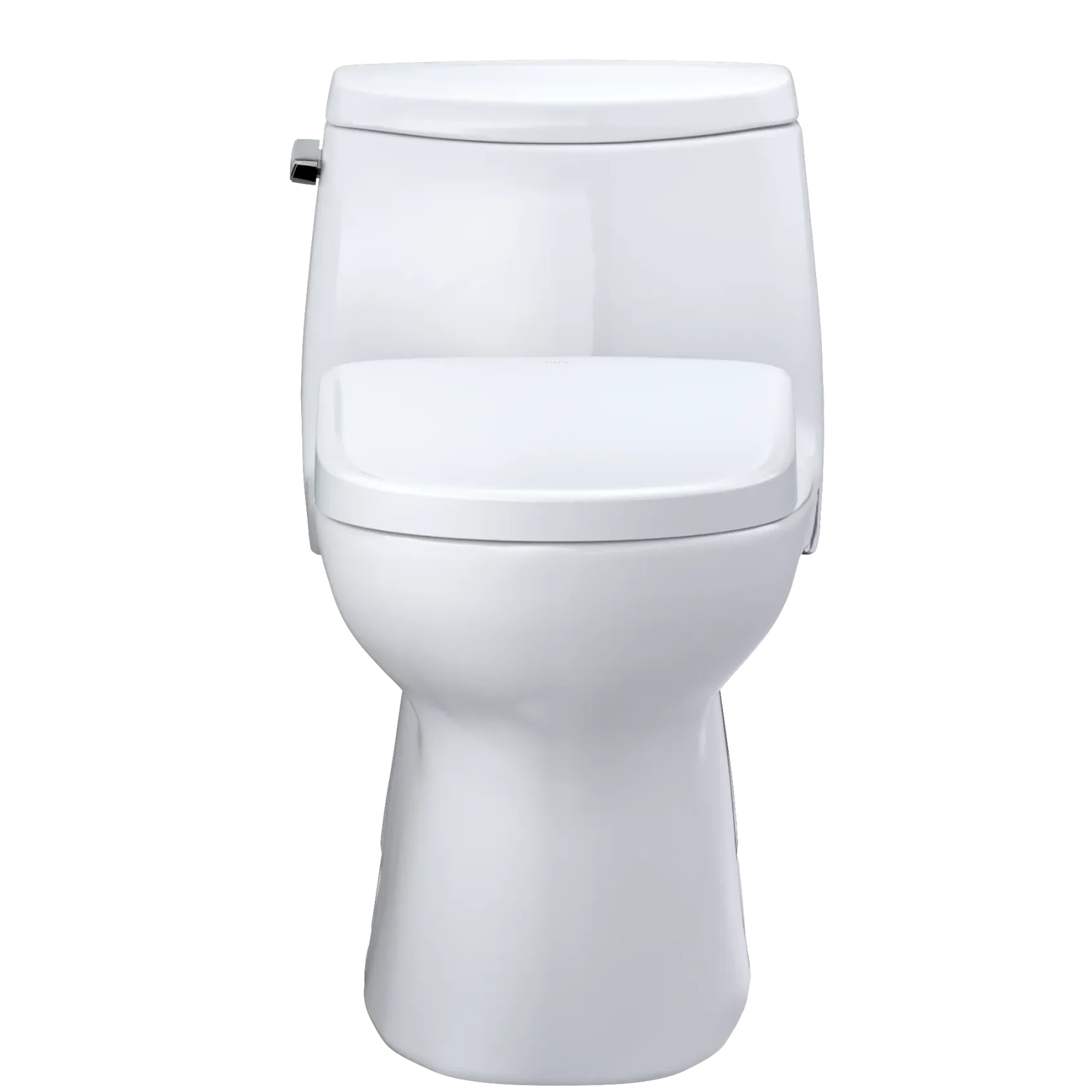 TOTO WASHLET+ Carlyle II One-Piece Elongated 1.28 GPF Toilet with Auto Flush WASHLET+ S7 Contemporary Bidet Seat, Cotton White, Vitreous China|Plastic, MW6144726CEFGA#01