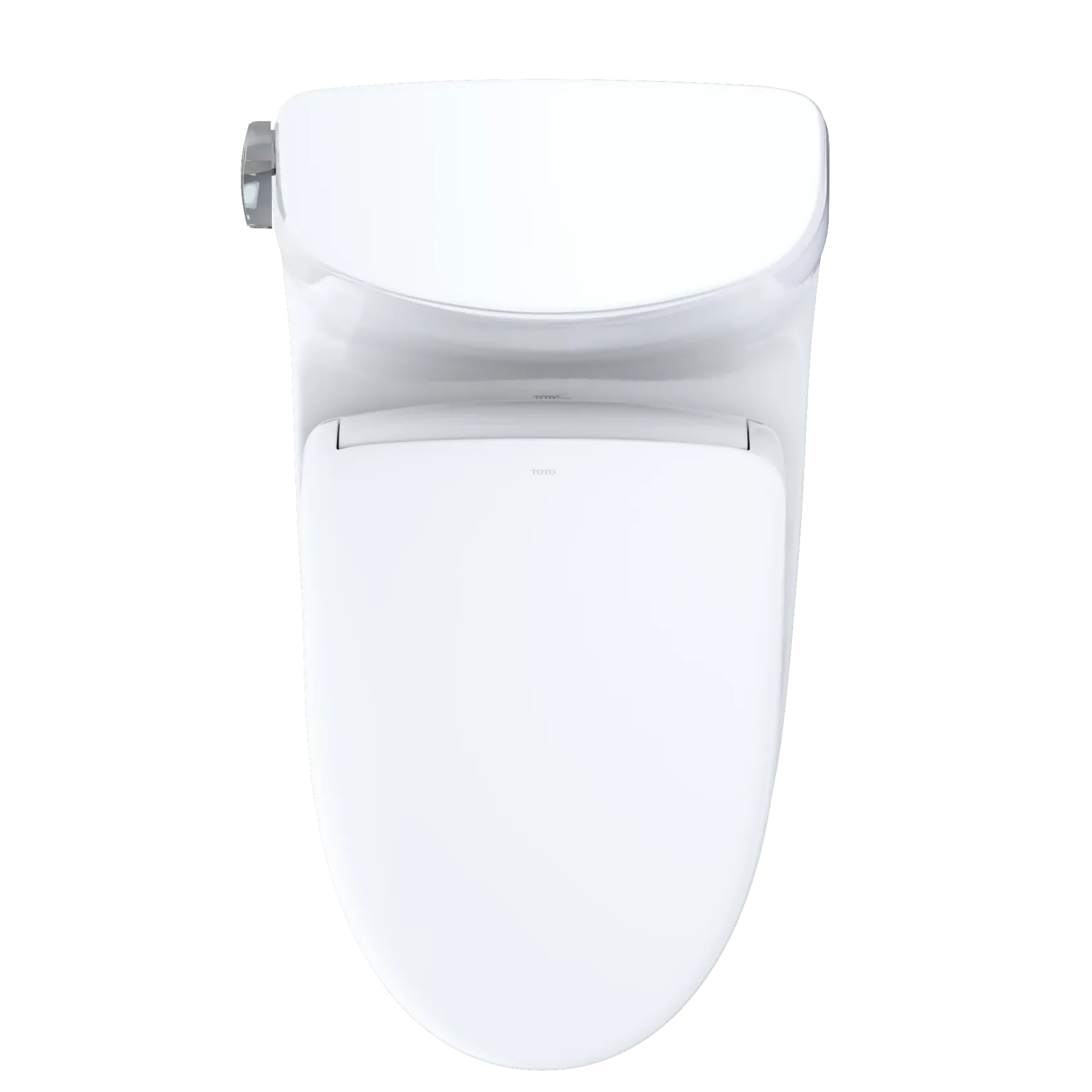 TOTO WASHLET+ Carlyle II One-Piece Elongated 1.28 GPF Toilet with Auto Flush WASHLET+ S7 Contemporary Bidet Seat, Cotton White, Vitreous China|Plastic, MW6144726CEFGA#01