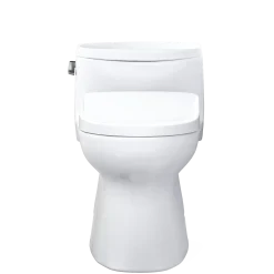 TOTO WASHLET+ Carolina II One-Piece Elongated 1.28 GPF Toilet and WASHLET+ S7 Contemporary Bidet Seat, Cotton White, Vitreous China|Plastic, MW6444736CEFG#01