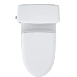 TOTO WASHLET+ Connelly Two-Piece Elongated Dual Flush 1.28 and 0.9 GPF Toilet and Classic WASHLET S7 Classic Bidet Seat, Cotton White, Vitreous China|Plastic, MW4944724CEMFG#01