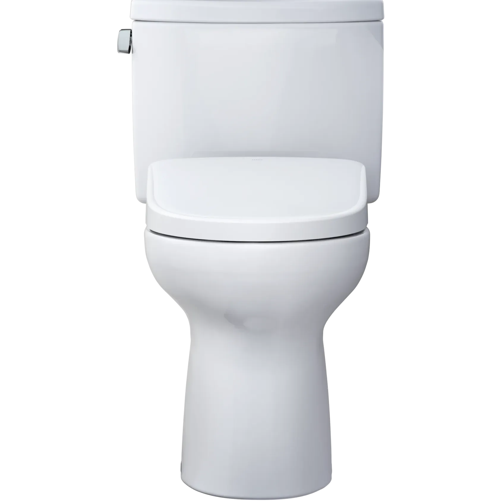 TOTO WASHLET+ Drake II Two-Piece Elongated 1.28 GPF Toilet with Auto Flush WASHLET+ S7 Contemporary Bidet Seat, Cotton White, Vitreous China|Plastic, MW4544726CEFGA#01