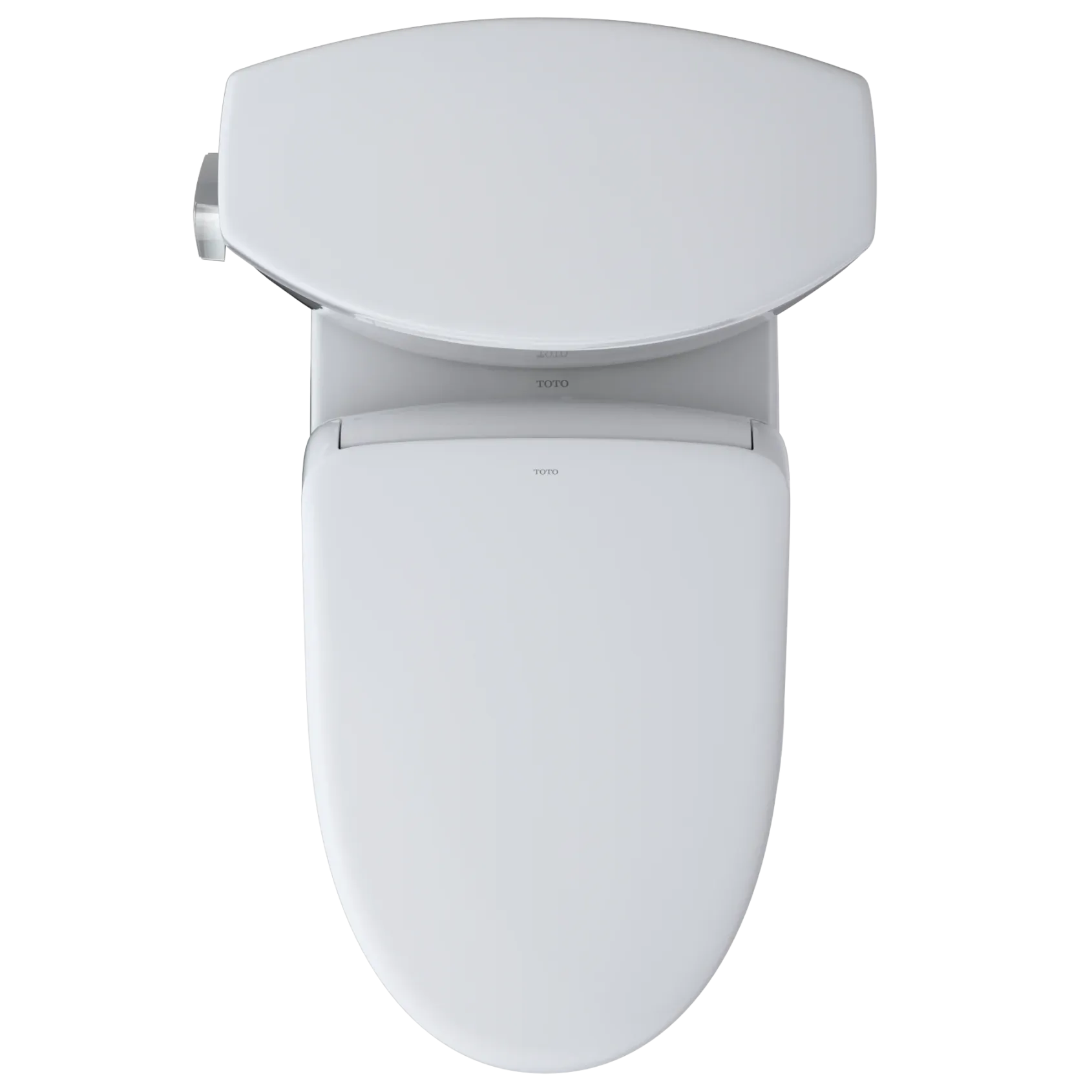 TOTO WASHLET+ Drake II Two-Piece Elongated 1.28 GPF Toilet with Auto Flush WASHLET+ S7 Contemporary Bidet Seat, Cotton White, Vitreous China|Plastic, MW4544726CEFGA#01